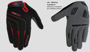 Polednik off road - motokros rukavice LINES, červená