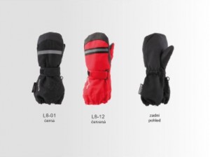 Axon dětské sjezdové rukavice 891, palčáky, černá, doprodej