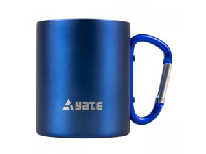 Yate nerez Hrnek s karabinkou COLOR, 0,3 L