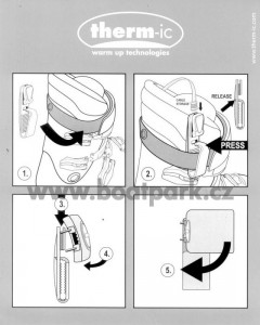 THERM-IC držák baterie POWER Strap adapter, pár