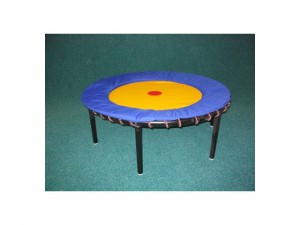 Sport Club kulatá TRAMPOLÍNA, průměr 100 cm, 6 skládacích nožek, ochranný kryt, pružné lano