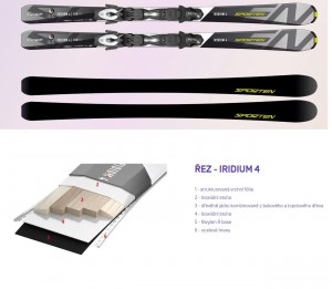 Sporten sjezdové lyže Iridium 4 + vázání PR11, set + DÁREK