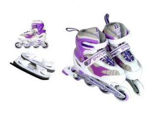 Spartan nastavitelné brusle combi HOKEY 2v1, 27404