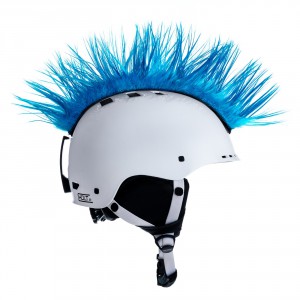 CrazyEars design ČÍRO Wiggystyle MOHAWK, light blue, č. 35