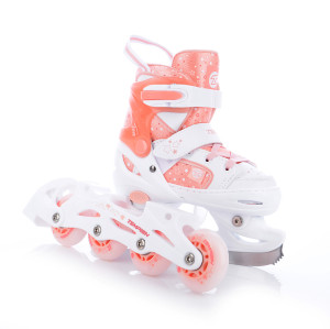 Tempish dětské roztahovací brusle RS TON DUO LED, 2 podvozky