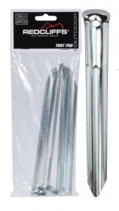 REDCLIFFS stanové kolíky V 18 cm , alu, sada kov 8 KS, 8210020