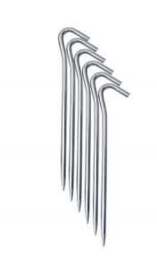 Yate stanové kolíky JEHLA - alu, sada 4 ks, 00431