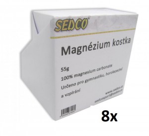  magnesium - křída KOSTKA, sada, 8x 55 g, 12008-8