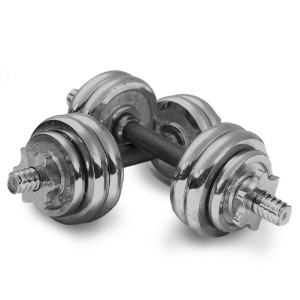 Sedco nakládací činka chrom 2x 7,5 kg, pár, 3347