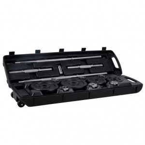 Sedco posilovací činky SET KUFR, 50 kg, kotouče + tyče