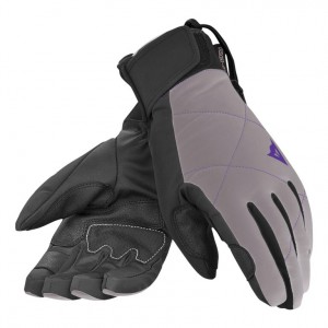 Dainese dámské zimní rukavice NATALIE LADY D-DRY GLOVE, black-lilac hint, doprodej