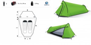 Trico Line stan PHANTOM - D, 2 osoby, dural