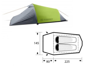 Trimm stan SPARK D, pro 2 osoby, dural