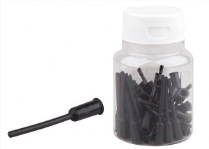 PRO-T koncovka bowdenu, plast AGR 4mm s jazýčkem (láhev 40ks), 15525