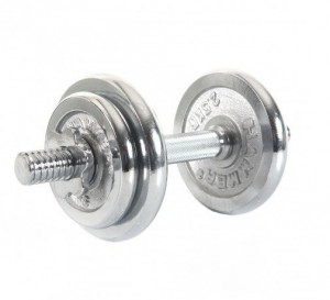 Sedco nakládací činka chrom 10 kg, set, DBS1203