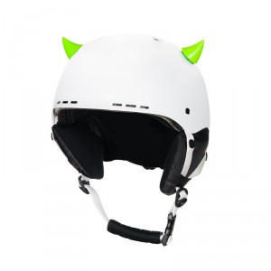 CrazyEars na ski i cyklo helmu MINI RůŽKY, zelené, č. 56