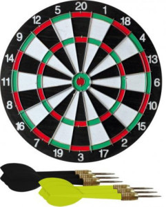 XQ MAX šipky s terčem Michael van Gerwen flocked Dartboard, 43 cm, set, 000060