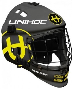 Unihoc florbal maska Blocker black, senior, 00233