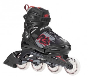 Rollerblade dětské nastavitelné in line brusle ALPHA XR, black, doprodej