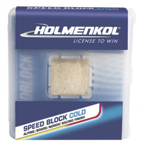 Holmenkol stlačený fluorkarbon prášek - kostka - Speed Block COLD, 15 g, HO 24355