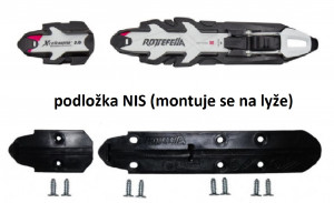 Rottefella běžecké vázání NIS-XCELERATOR SK, grey + podložka, NNN, set