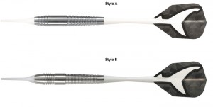 Harrows šipky SILVER SHARK, softip, 18g, sda