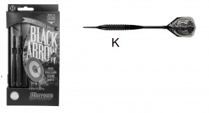 Harrows šipky BLACK ARROW, softip, 14g, sada