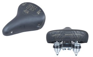 Selle Bassano sedlo Old Time R Retro, černá, 07074
