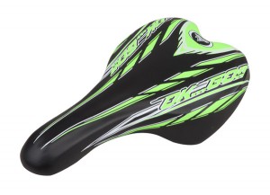 Selle Monte Grappa dětské sedlo OK Go 998 pro kolo 20-24", černo zelená, 07272
