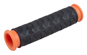 PRO-T grip barevný 49, černo-oranžová, pár, 12145