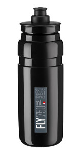 Elite láhev Fly 0,75 L, černá, šedé logo, 26257 