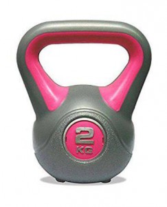 LiveUp činka kettlbell plast 2kg, 1736