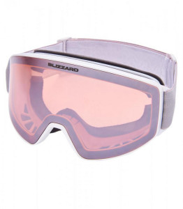 Blizzard lyžařské brýle 931 DAZO, white shiny, rosa2, silver mirror