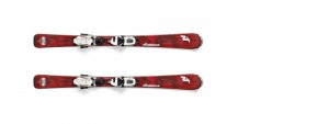 Nordica junior lyže NAVIGATOR TEAM FDT + vázání JR 7.0, black-red, set, doprodej