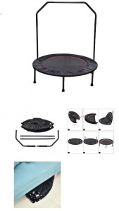 Sedco skládací trampolína 101 cm s madlem, 5044C