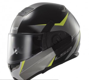 LS2 výklopná moto přilba Convert Hawk, černo-žlutá, 503932054