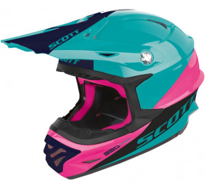 Scott přilba 350 PRO TROPHY, aqua blue, doprodej