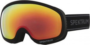 Spectrum sjezdové brýle Black, clear revo red