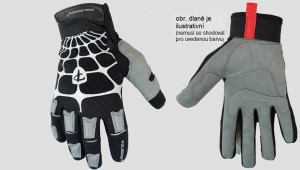 Polednik off road - motokros rukavice WEB MX, šedá