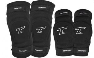 Tempish návleky na kolena a lokty BING, sada, black, doprodej