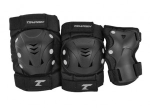 Tempish chrániče in line TAKY, sada (kolen, loktů a zápěstí), black
