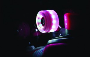 Tempish kolečka in line QUAD FLASHING 54x32 85A, sada (4 ks), pink