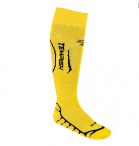 Tempish štulpny s ponožkou ATACK, yellow