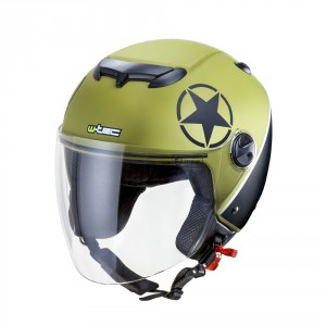 W-TEC moto přilba YM-617, mash green, 14701