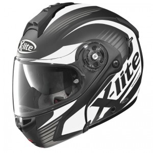 X-Lite moto helma X-1004 Nordhelle N-Com Flat Black-White, 08905
