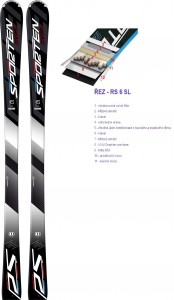 Sporten sjezdové lyže - slalomky RS 6 SL, pouze lyže