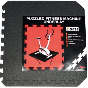 Yate podložka pod fitness stroje PUZZLE, 4ks 55x55x0,8cm, set, doprodej