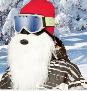 Beardski design vousy (maska) SANTA white