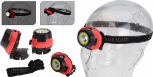  čelová lampa - čelovka HEADLIGHT - 3 úrovně, 4500350