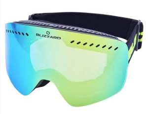 Blizzard lyžařské brýle 983 MDAVZO, black matt, smoke2, yellow REVO